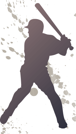 バッターのシルエット
