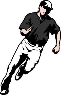 走塁のイラスト